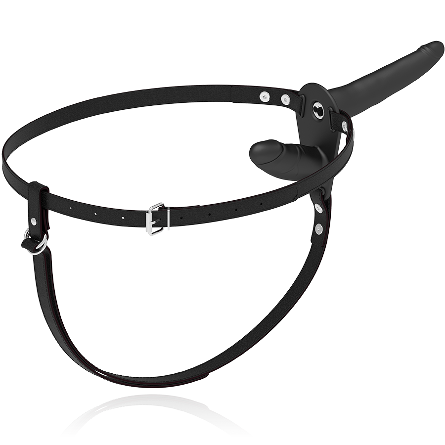 FETISH SUBMISSIVE HARNESS - DOUBLE PENETRATION BLACK VIBRATOR - 53Xshop