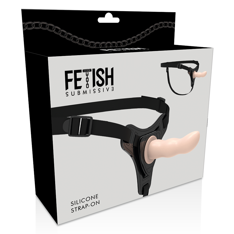 FETISH SUBMISSIVE HARNESS - FLESH SILICONE G-SPOT 12.5 CM - 53Xshop