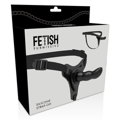 FETISH SUBMISSIVE HARNESS - BLACK SILICONE G-SPOT 16 CM - 53Xshop