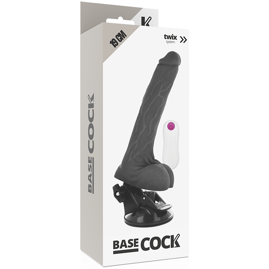 BASECOCK - REALISTIC VIBRATOR REMOTE CONTROL FLESH 19 CM -O- 4 CM - 53Xshop
