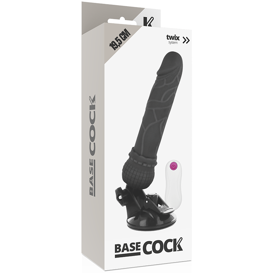 BASECOCK - REALISTIC VIBRATOR REMOTE CONTROL FLESH 19.5 CM -O- 4 CM - 53Xshop