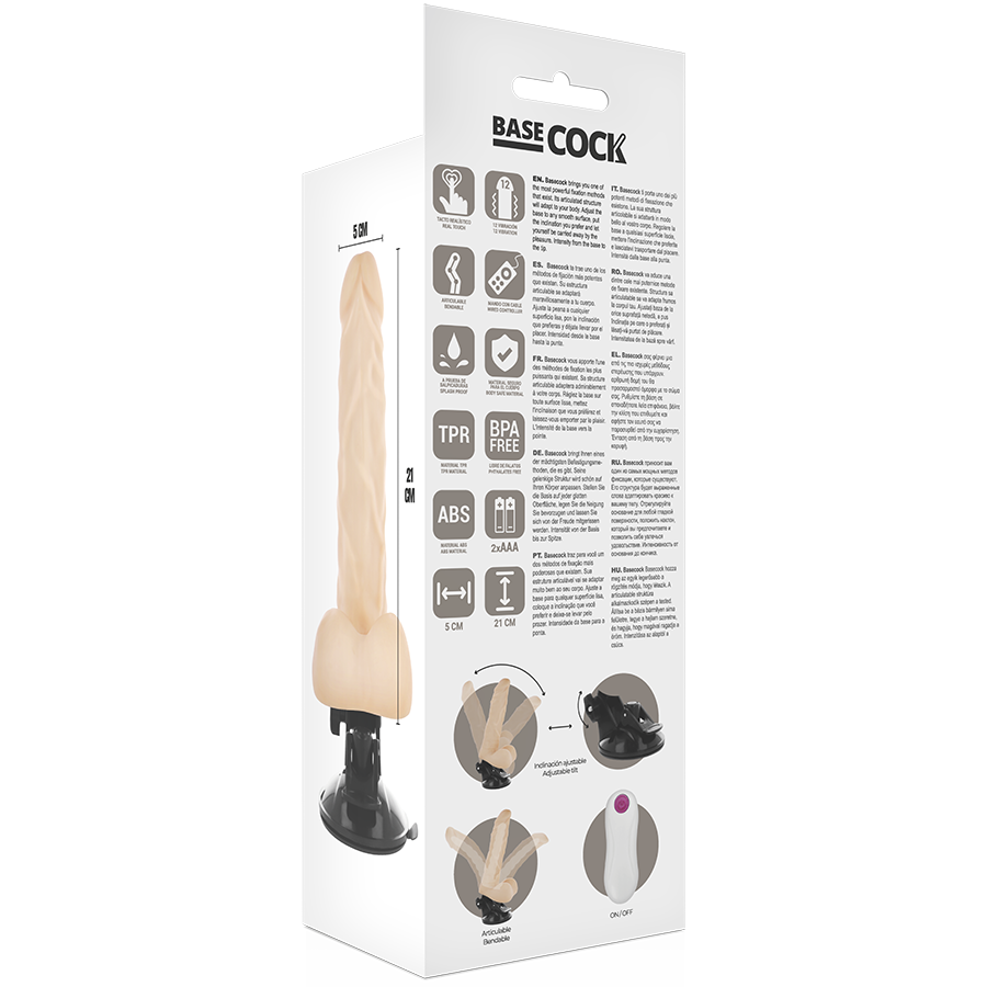 BASECOCK - REALISTIC BENDABLE REMOTE CONTROL FLESH 21 CM -O- 5 CM - 53Xshop