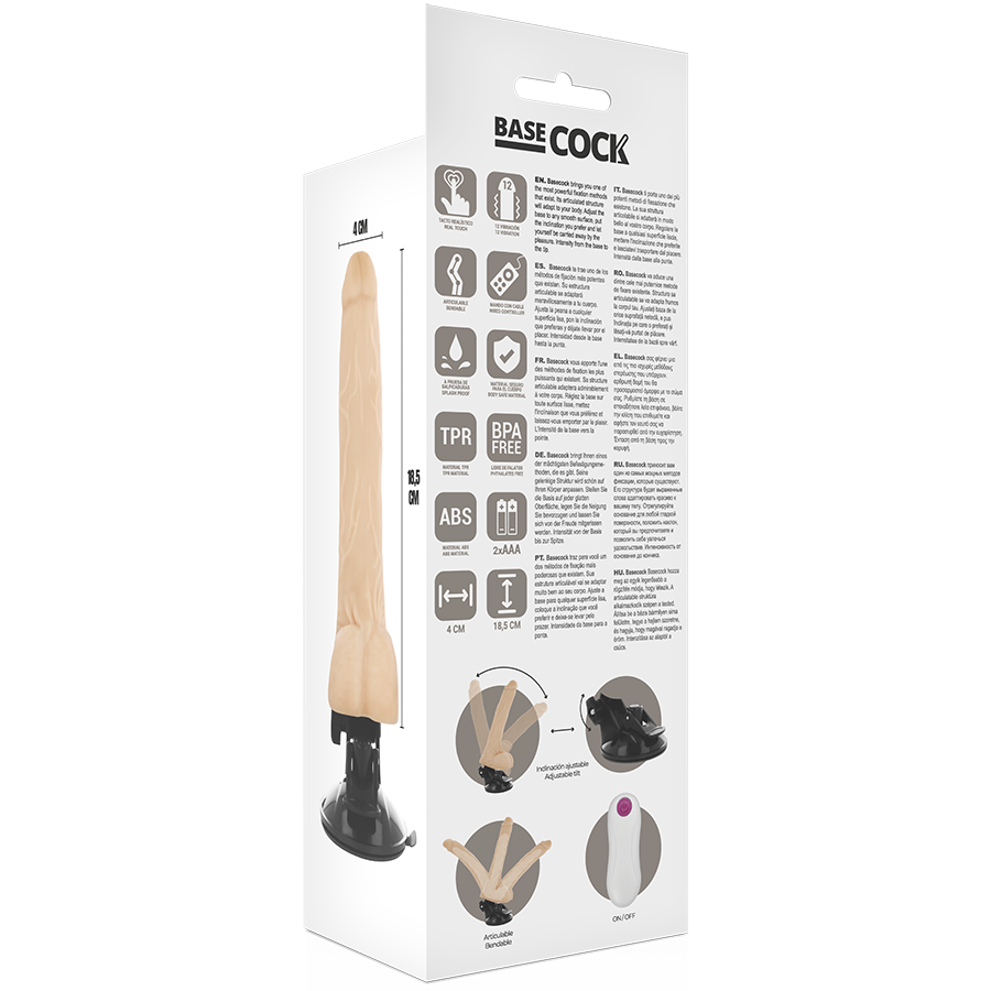 BASECOCK - REALISTIC ARTICULABLE REMOTE CONTROL FLESH 18.5 CM -O- 4 CM - 53Xshop