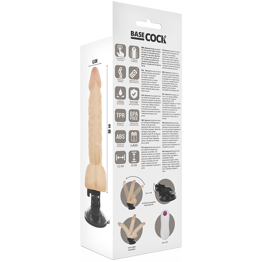 BASECOCK - REALISTIC ARTICULABLE REMOTE CONTROL FLESH 20 CM -O- 4.5 CM - 53Xshop