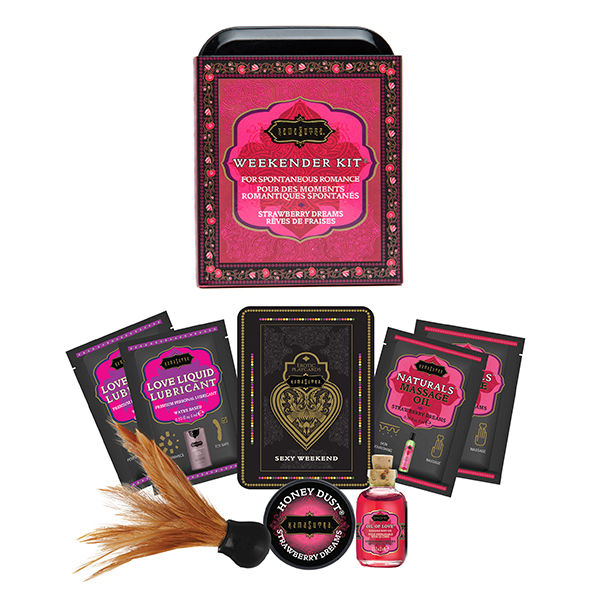 KAMASUTRA - WEEKENDER TIN KIT STRAWBERRY DREAMS STRAWBERRY - 53Xshop