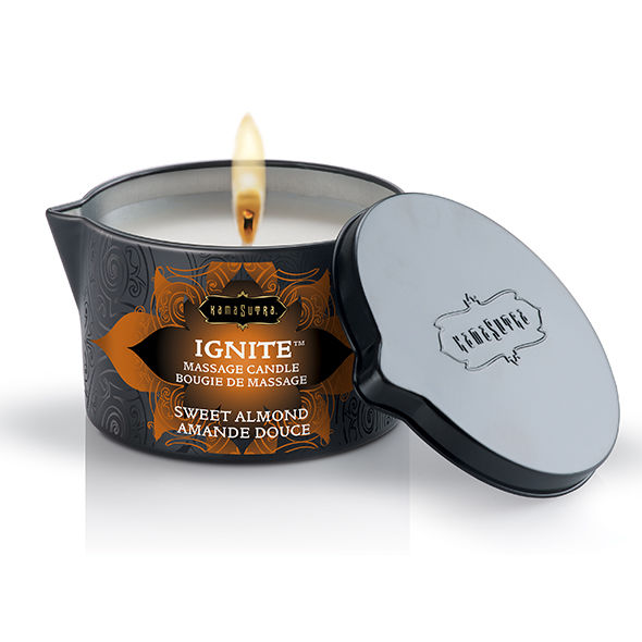 KAMASUTRA - MEDITERRANEAN ALMOND MASSAGE CANDLE 170GR - 53Xshop
