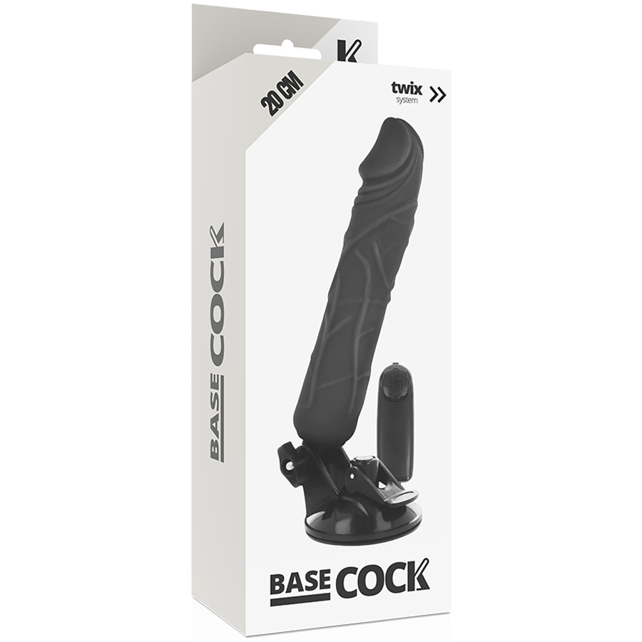 BASECOCK - REALISTIC VIBRATOR REMOTE CONTROL FLESH 20 CM -O- 4 CM - 53Xshop