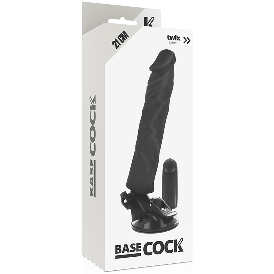 BASECOCK - REALISTIC VIBRATOR REMOTE CONTROL FLESH 21 CM -O- 4 CM - 53Xshop