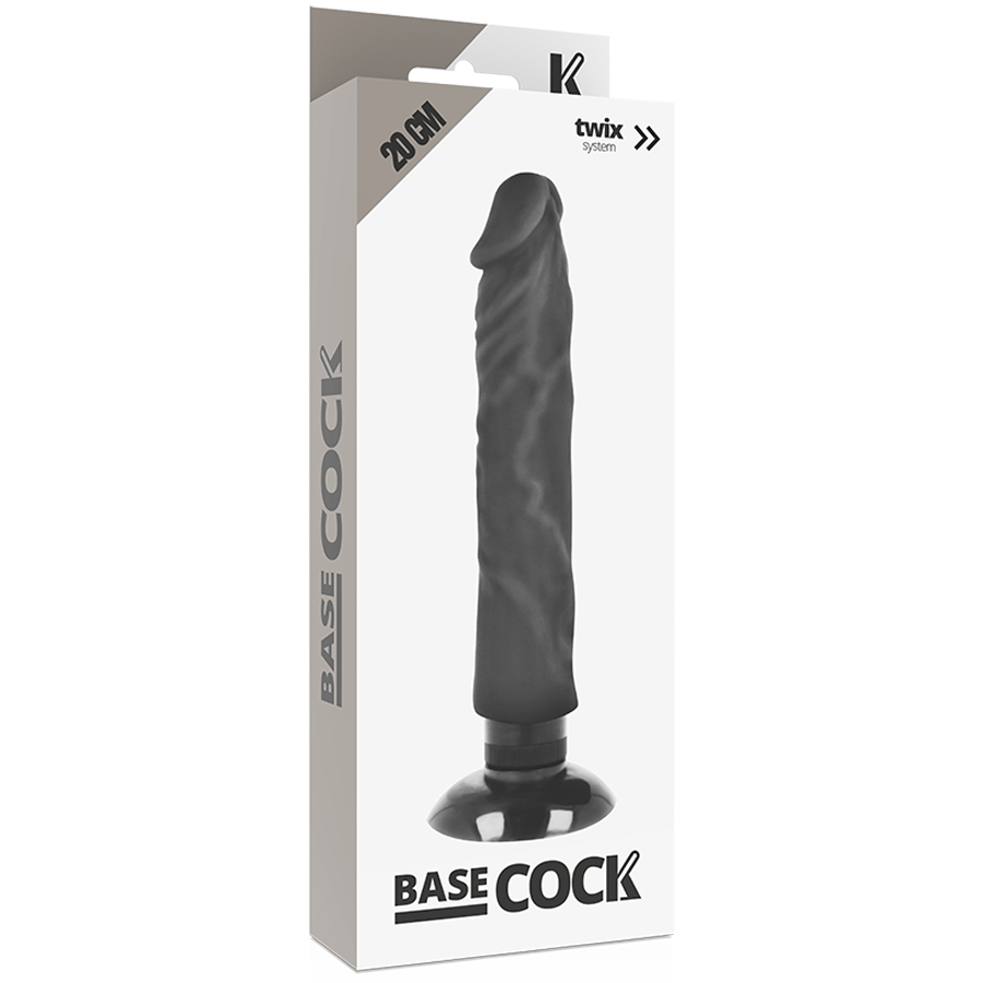 BASECOCK - REALISTIC VIBRATOR 2-1 FLESH 20 CM -O- 4 CM - 53Xshop