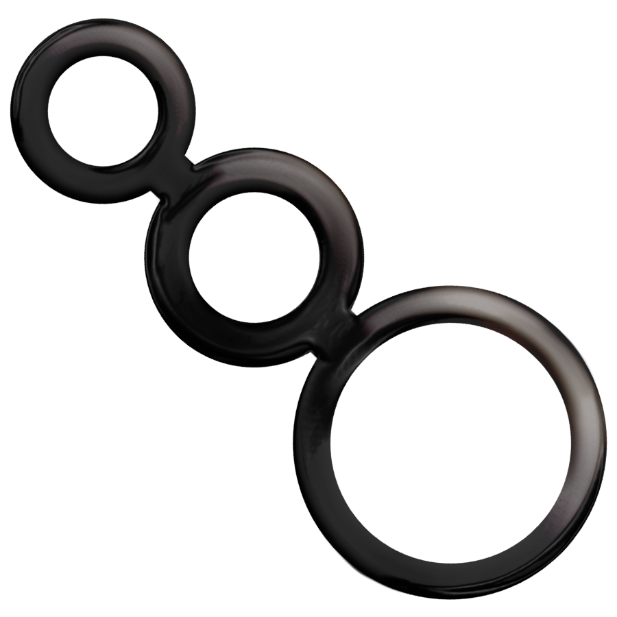 ADDICTED TOYS - RINGS SET FOR PENIS - SMOKED - 53Xshop