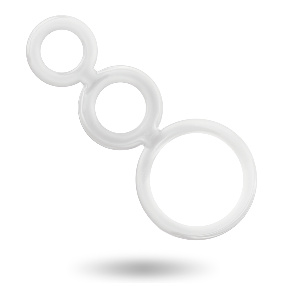 ADDICTED TOYS - RINGS SET FOR PENIS TRANSPARENT - 53Xshop