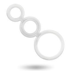 ADDICTED TOYS - RINGS SET FOR PENIS TRANSPARENT - 53Xshop