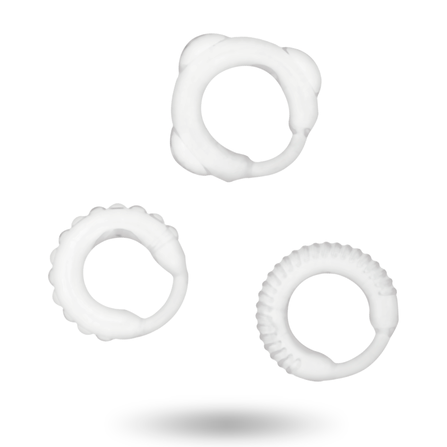 ADDICTED TOYS - C-RING SET CLEAR - 53Xshop