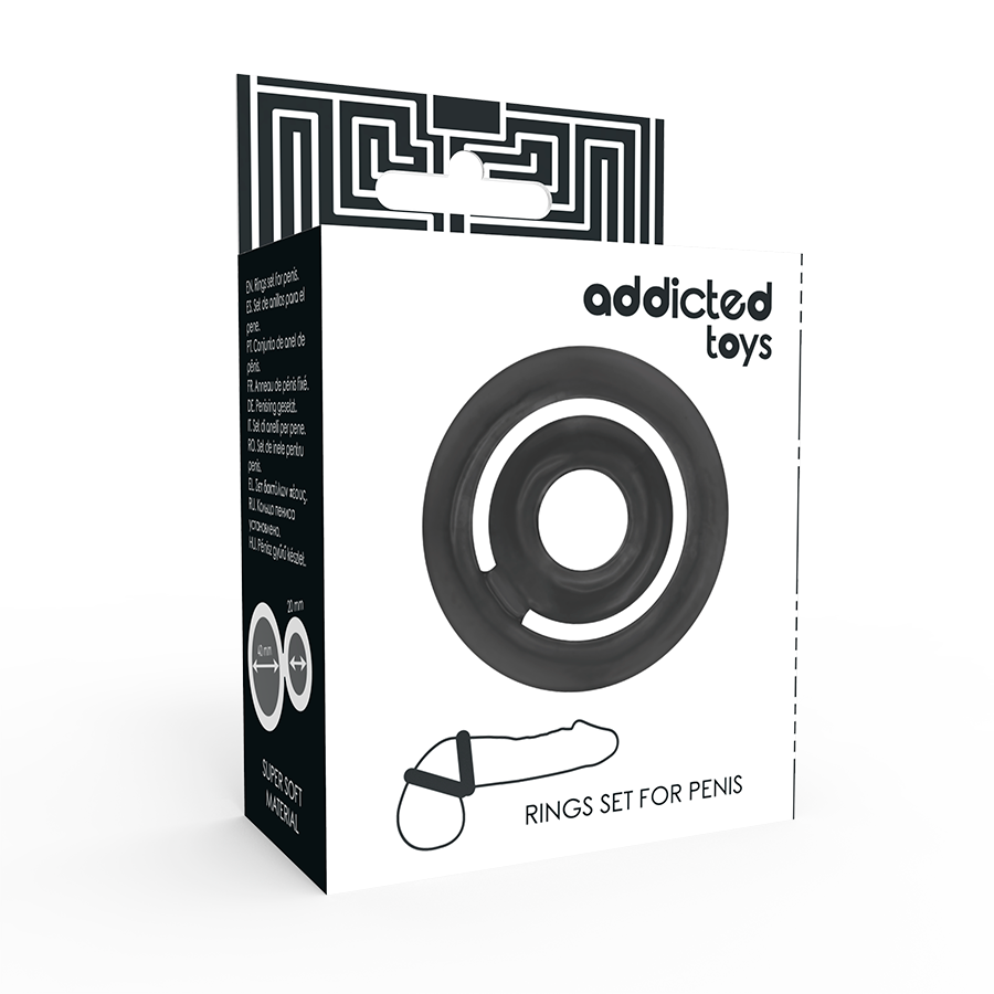 ADDICTED TOYS - POTENZ- C-RING PENIS BLACK - 53Xshop