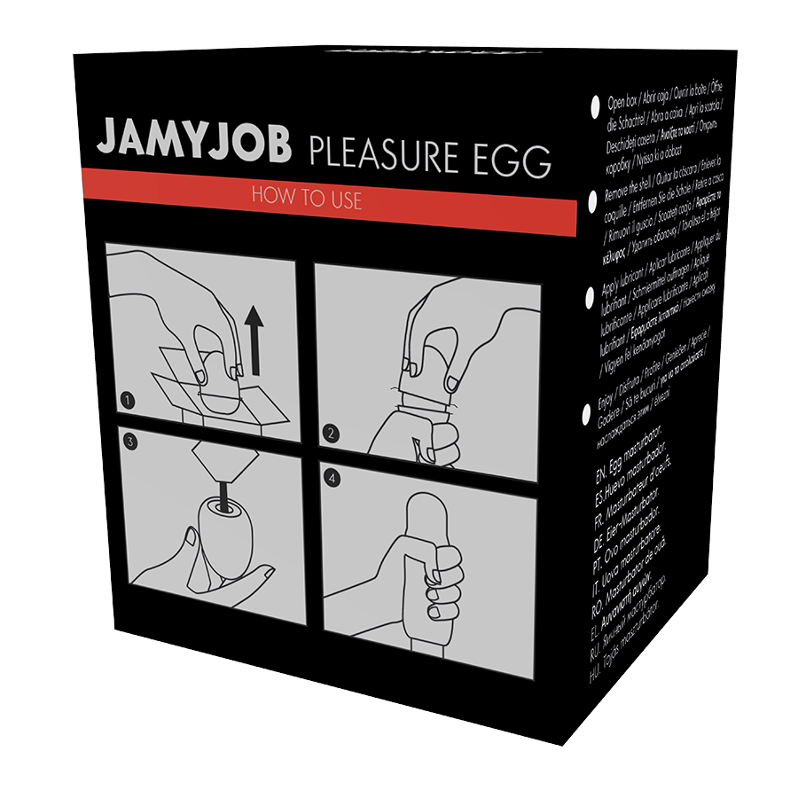 JAMYJOB - EGG MASTURBATOR BLACK VERSION DISCRETT - 53Xshop