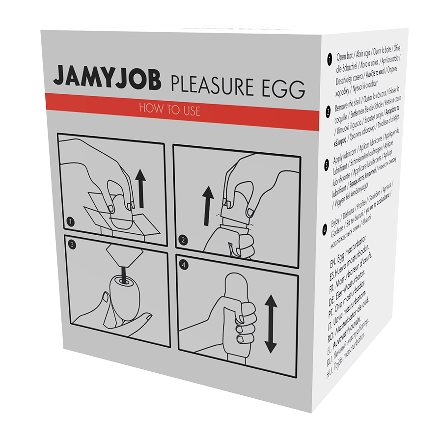 JAMYJOB - EGG MASTURBATOR RED EDITION DISCRETT - 53Xshop