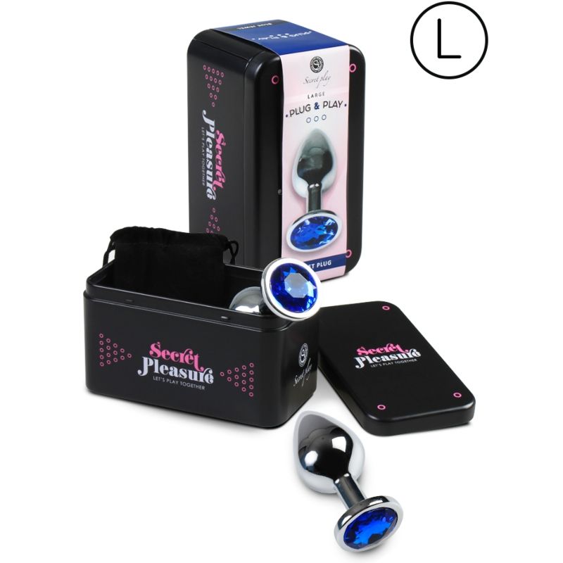 SECRETPLAY - ANAL PLUG SIZE L BLUE - 53Xshop