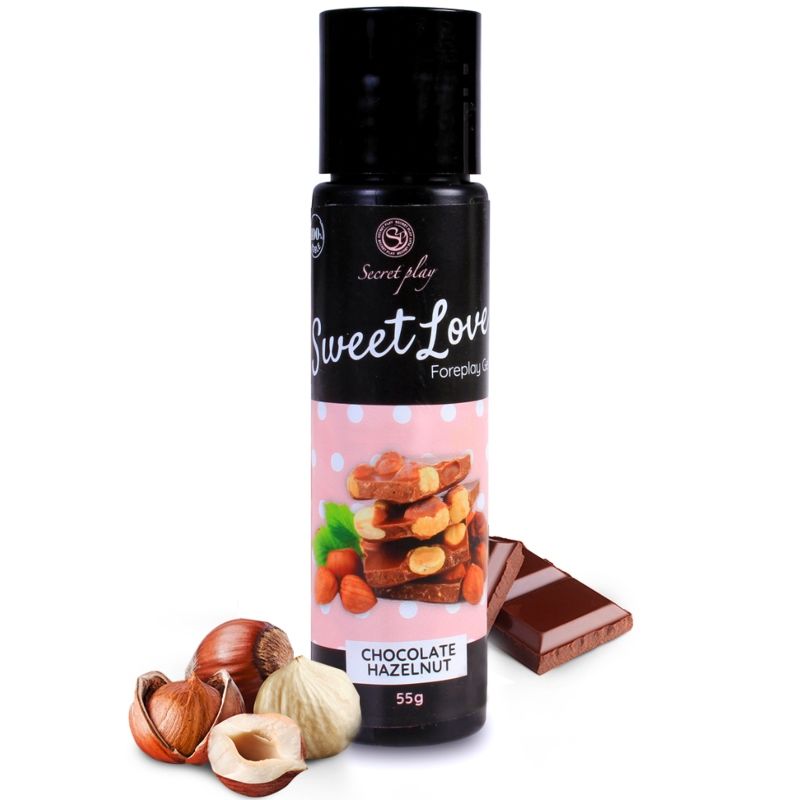 SECRETPLAY - GEL SWEET LOVE CHOCOLATE WITH HAZELNUT 60 ML - 53Xshop