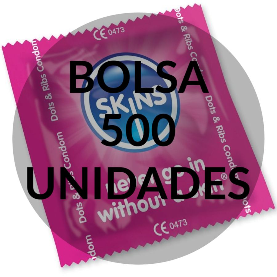 SKINS - CONDOMS POINTS & STRIPS BAG 500 UNITS - 53Xshop