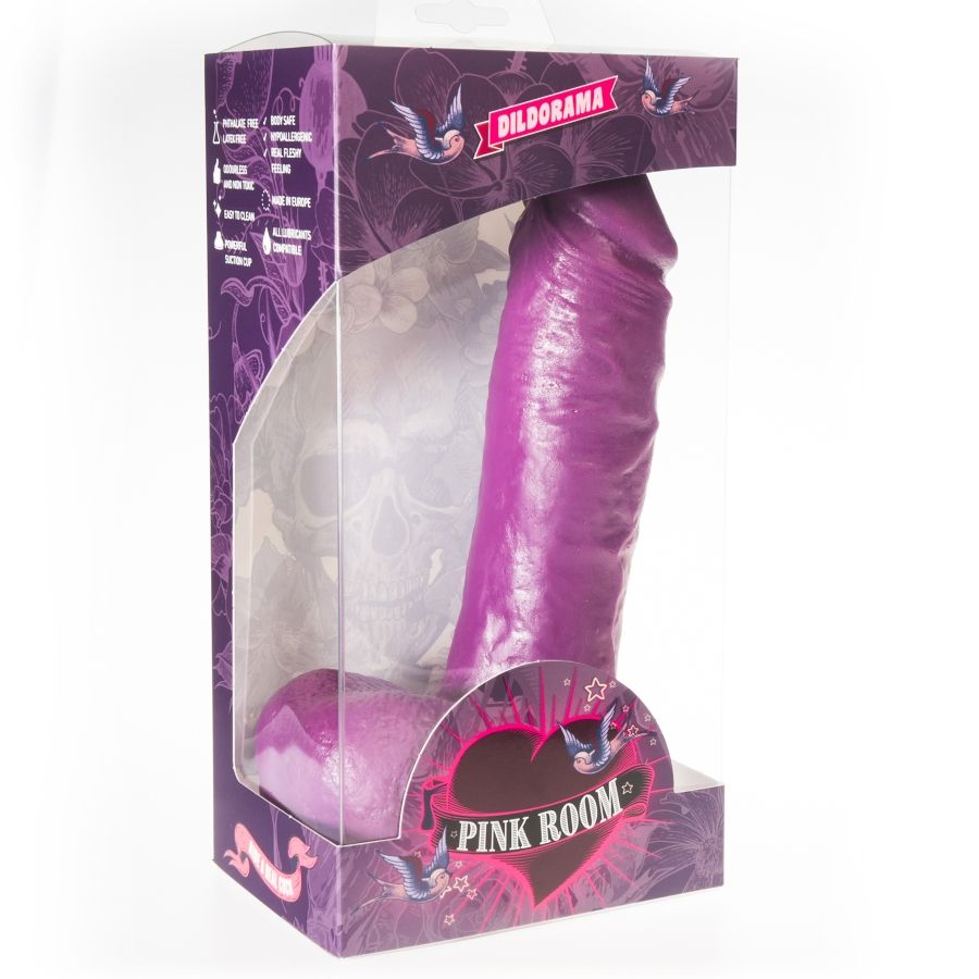 PINK ROOM - ANTON REALISTIC DILDO PURPLE 21.5 CM - 53Xshop
