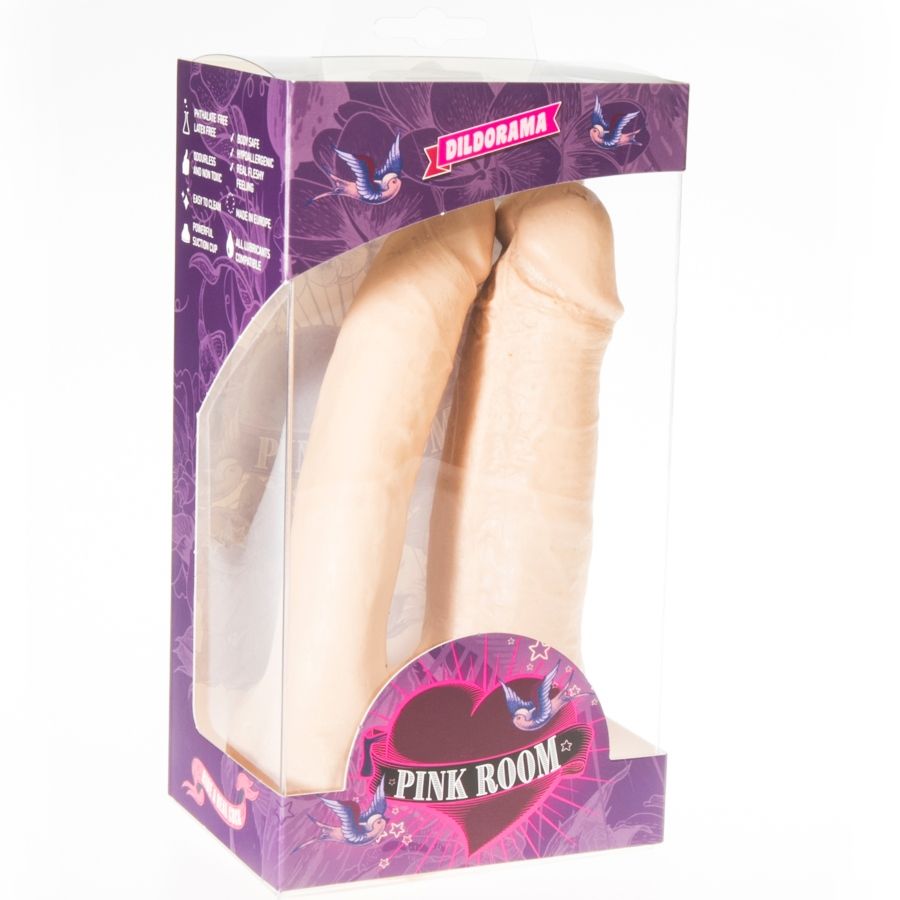 PINK ROOM - ARTHUS REALISTIC DOUBLE DILDO FLESH 17CM/15.5CM - 53Xshop