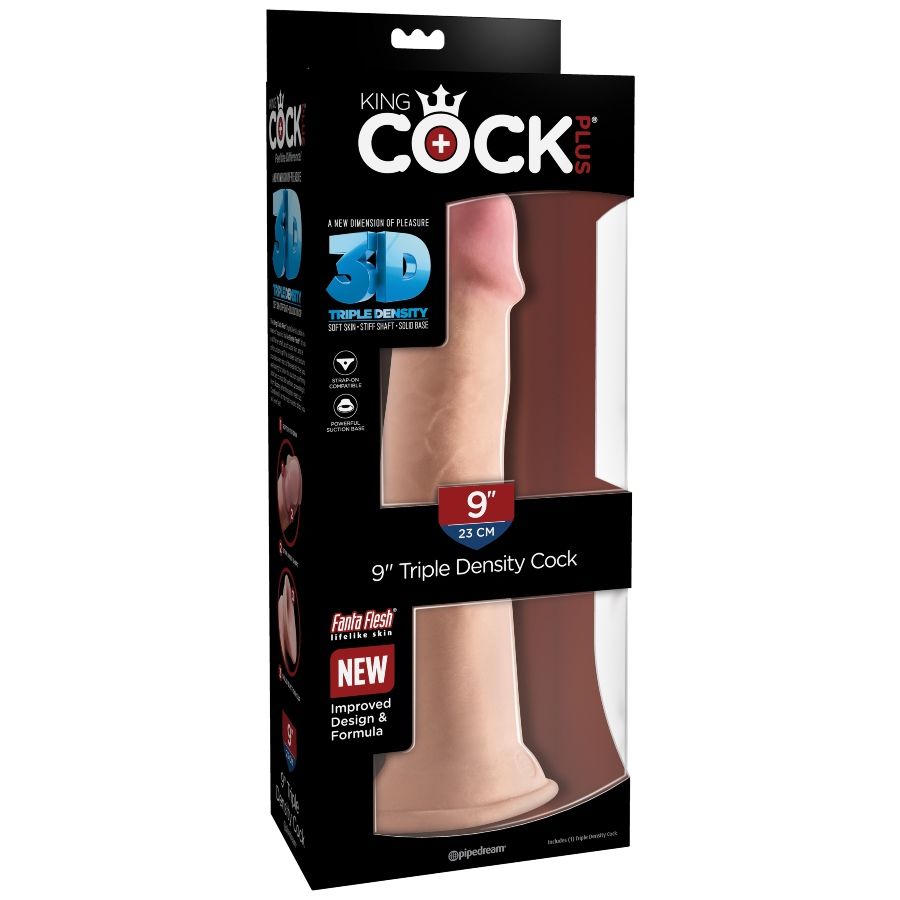 KING COCK - TRIPLE DENSITY DILDO 23 CM - 53Xshop