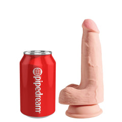 KING COCK - TRIPLE DENSITY DILDO 13 CM WITH TESTICLES - 53Xshop