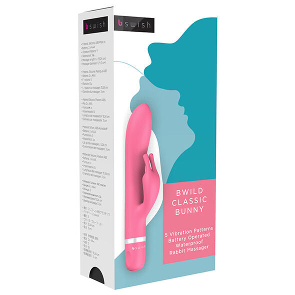 B SWISH - BWILD CLASSIC MASSAGER WITH RABBIT - MAGENTA - 53Xshop