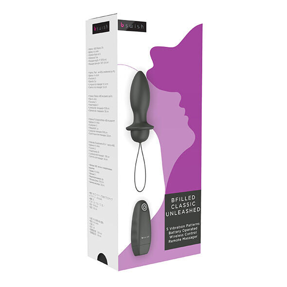 B SWISH - BFILLED CLASSIC VIBRATING PLUG BLACK - 53Xshop