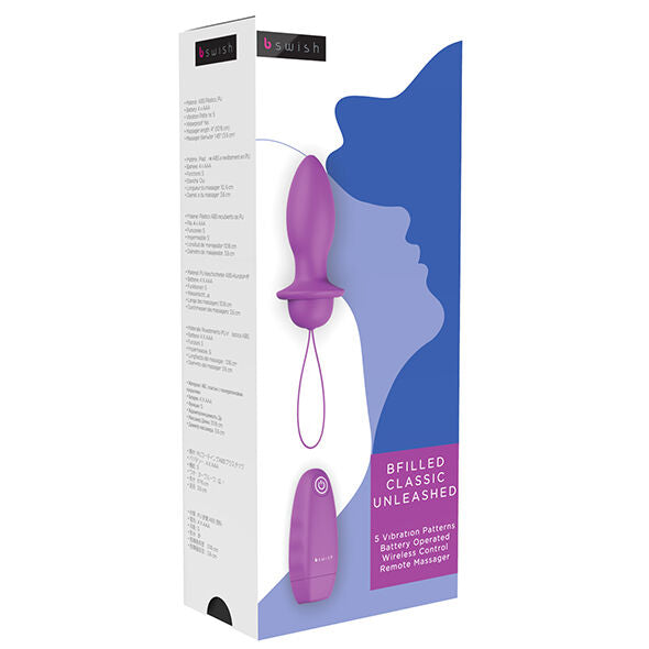 B SWISH - BFILLED CLASSIC VIBRATING PLUG ORCHID - 53Xshop