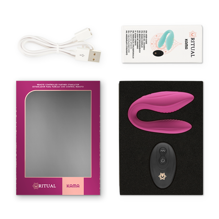 RITHUAL - KAMA REMOTE CONTROL FOR COUPLES AZABACHE - 53Xshop