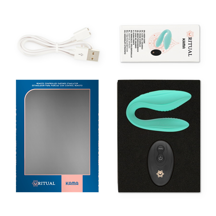 RITHUAL - KAMA REMOTE CONTROL FOR COUPLES AZABACHE - 53Xshop