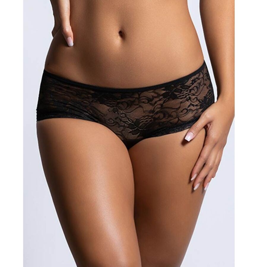 QUEEN LINGERIE - FLORAL LACE PANTIES WITH BACK OPENING S/M - 53Xshop