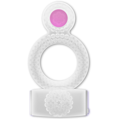 CASUAL LOVE - RING VIBRATING DOUBLE PLEASURE TRANSPARENT - 53Xshop