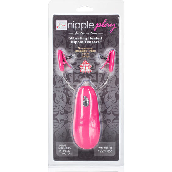 CALEXOTICS - VIBR HEATED NIPPLE TEASERS PINK - 53Xshop