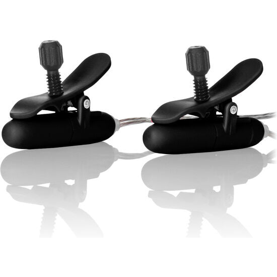 CALEXOTICS - VIBR HEATED NIPPLE TEASERS BLACK - 53Xshop