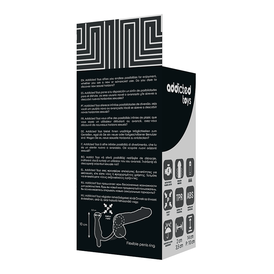 ADDICTED TOYS - VIBRATOR PROST TICO BLACK 10 CM - 53Xshop