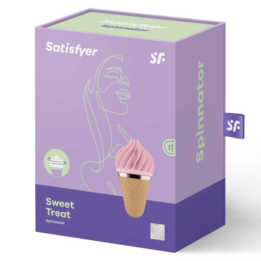 SATISFYER - SWEET TREAT SPINNATOR BROWN & PINK - 53Xshop