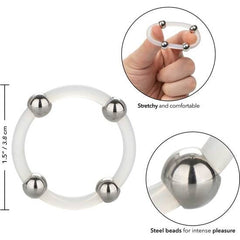 CALEXOTICS - STEEL BEADED SILICONE RING L - 53Xshop