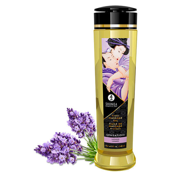 SHUNGA - SENSATION EROTIC MASSAGE OIL 240 ML - 53Xshop
