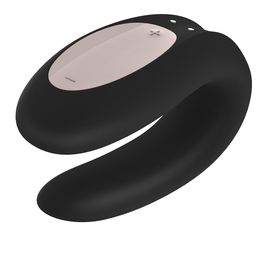 SATISFYER - DOUBLE JOY CON APP BLACK - 53Xshop