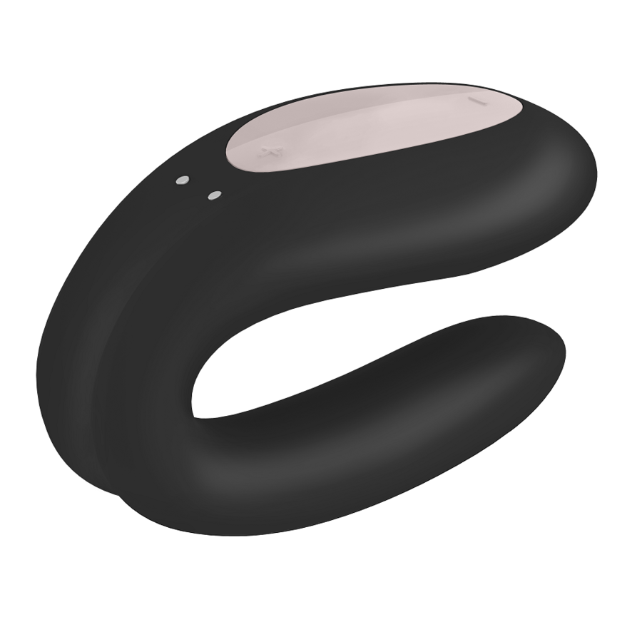 SATISFYER - DOUBLE JOY CON APP BLACK - 53Xshop