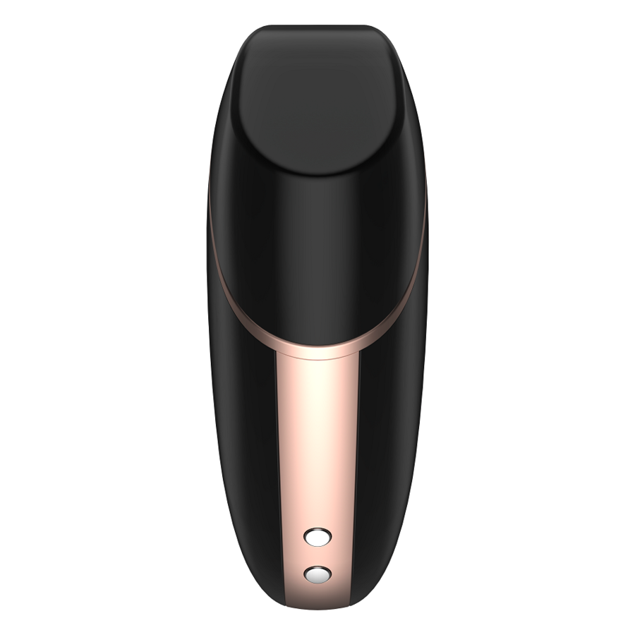 SATISFYER - LOVE TRIANGLE AIR PULSE STIMULATOR & VIBRATOR BLACK - 53Xshop