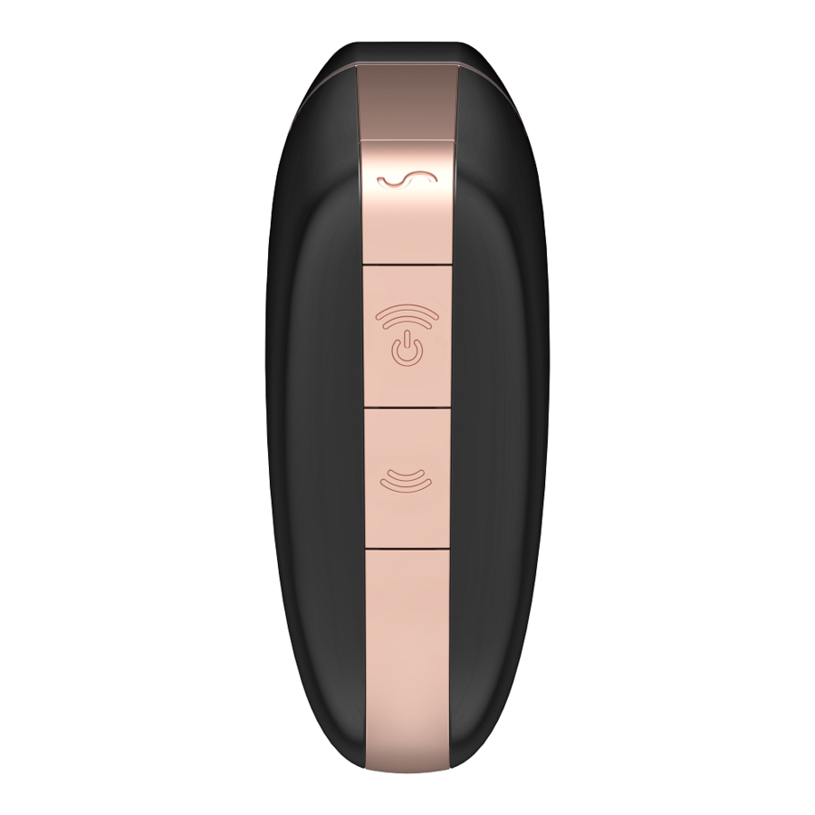 SATISFYER - LOVE TRIANGLE AIR PULSE STIMULATOR & VIBRATOR BLACK - 53Xshop