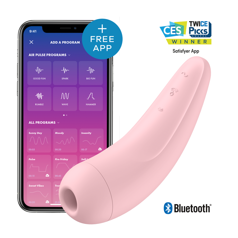 SATISFYER - CURVY 1 + RED PINK - 53Xshop