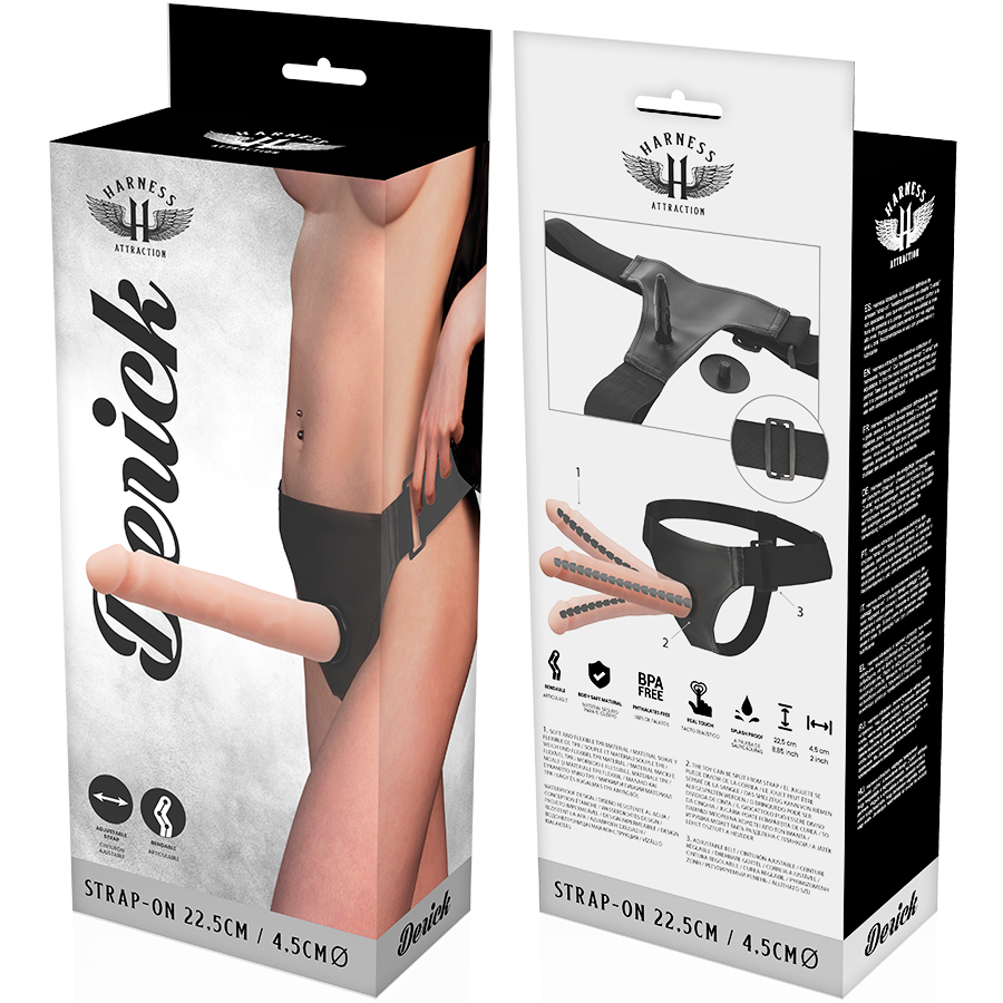 HARNESS ATTRACTION - DERICK ARTICULABLE FLESH 22.5 CM -O- 4.5 CM - 53Xshop