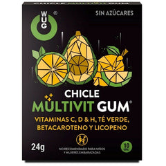 WUG GUM - MULTIVIT VITAMIN C, H, D, BETA-CAROTENE, LYCOPENE AND GREEN TEA 10 UNITS - 53Xshop
