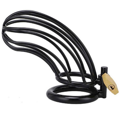 METAL HARD - BLACK BIRD CHASTITY RING CAGE - 53Xshop
