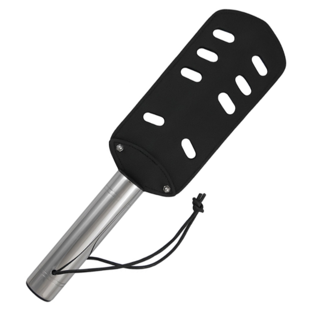 METAL HARD - THE PADDLE ORIGINAL LEATHER AND METAL - WITH HOLES - 53Xshop