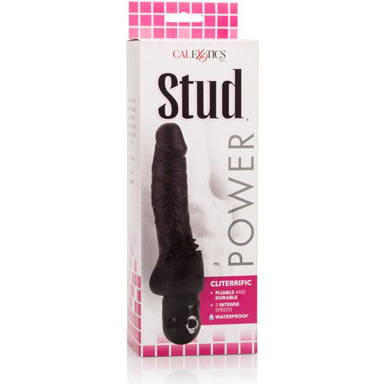 CALEXOTICS - POWER STUD CLITERRIFIC BLACK VIBRATOR - 53Xshop